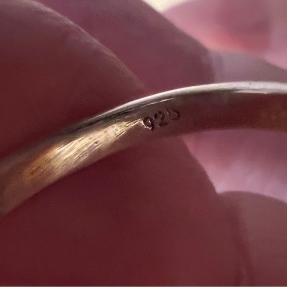 ❤️ Kingman Turquoise 925 Teardrop Beaded Style Ring Southwestern Navajo Size 6 - Picture 10 of 14